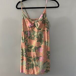 Jessica Simpson Pink and Green Floral Sundress
